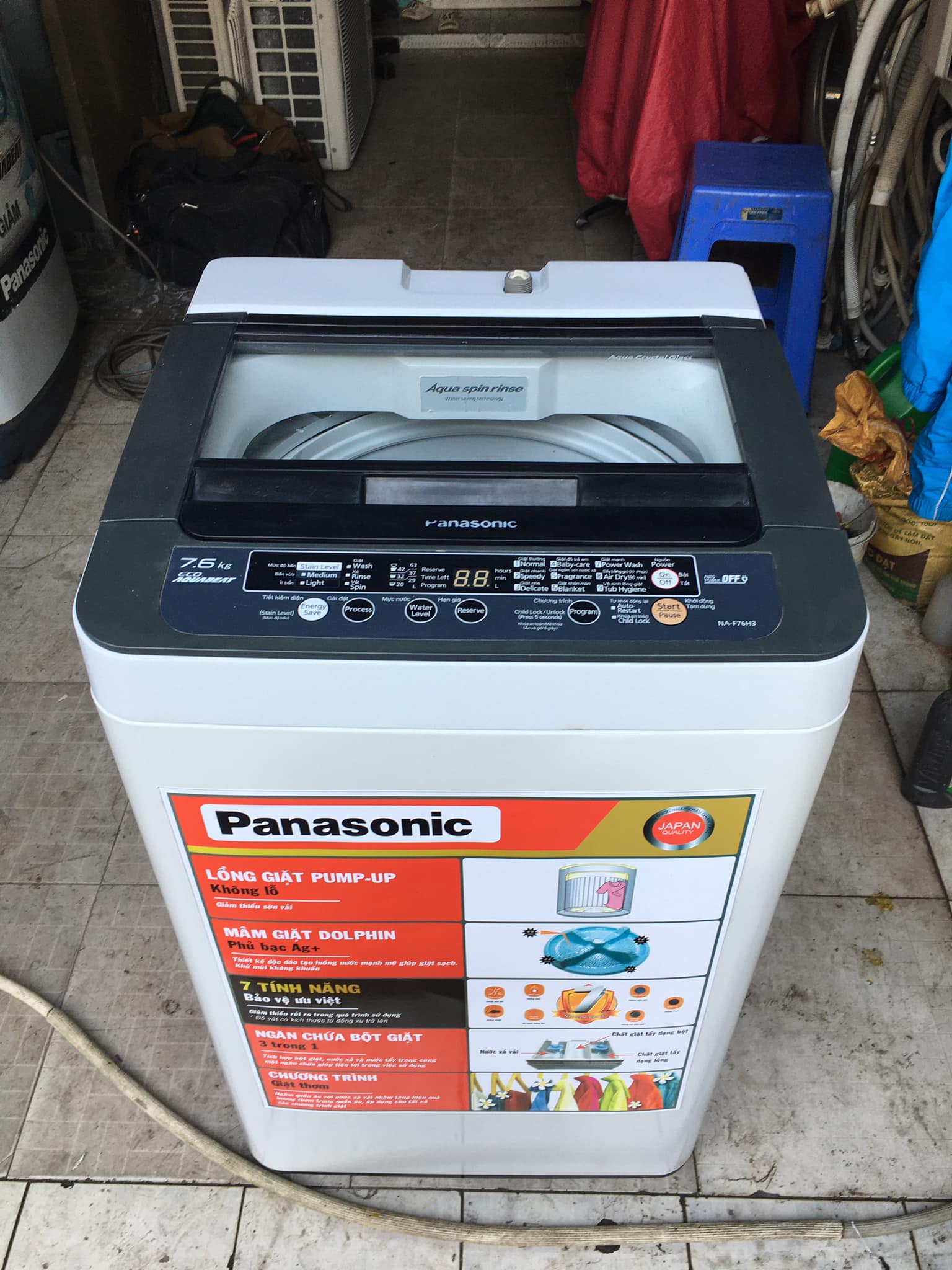 Máy giặt Panasonic (7.6kg) NA-F76H3