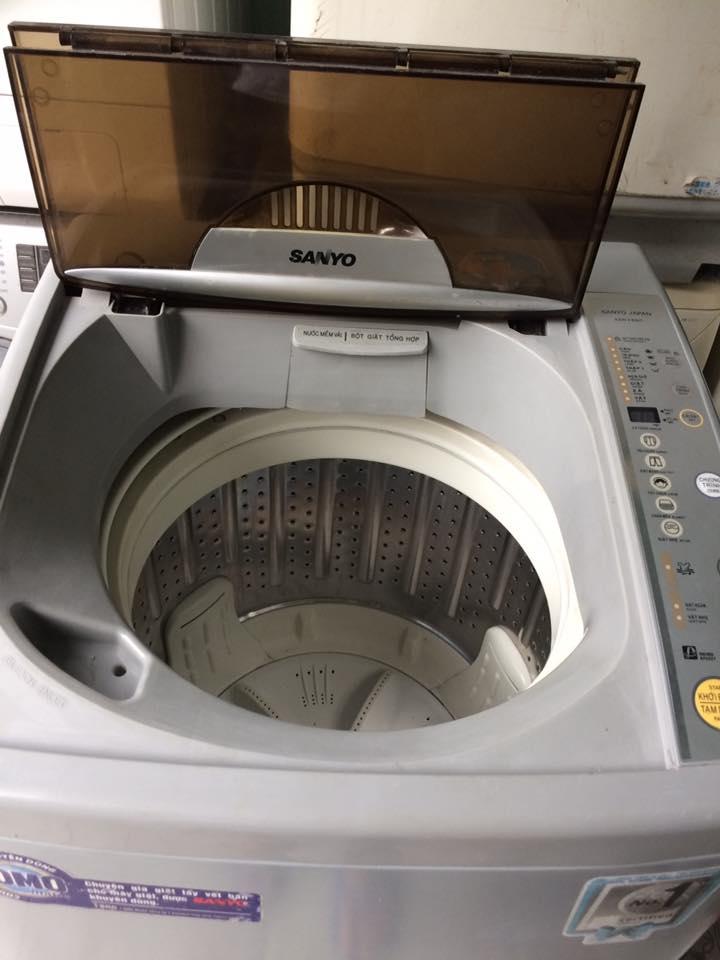Máy giặt Sanyo 8,5kg lòng inox không rỉ mới 90%