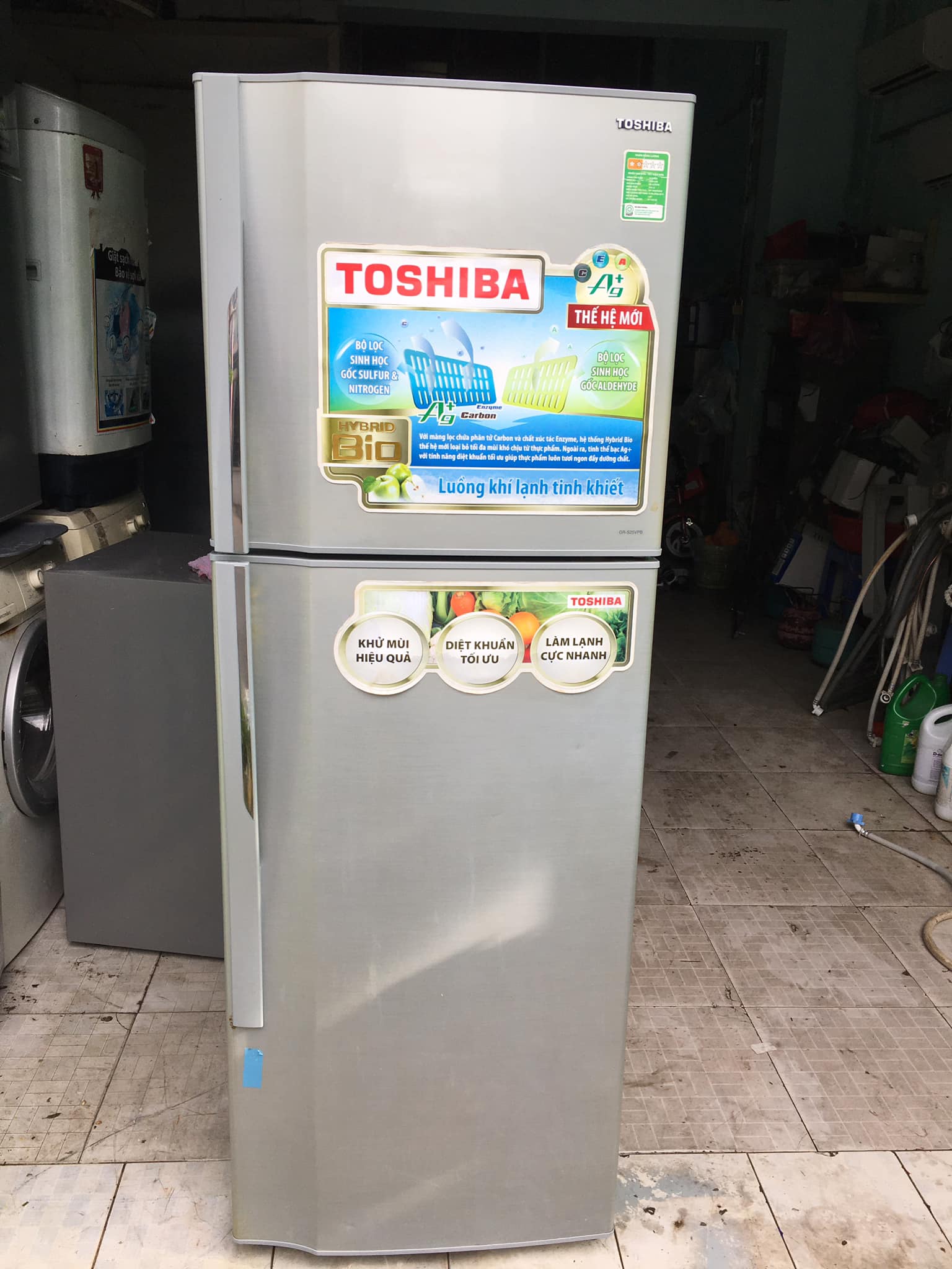 Tủ lạnh (226 lít) hiệu Toshiba dòng không đóng tuyết
