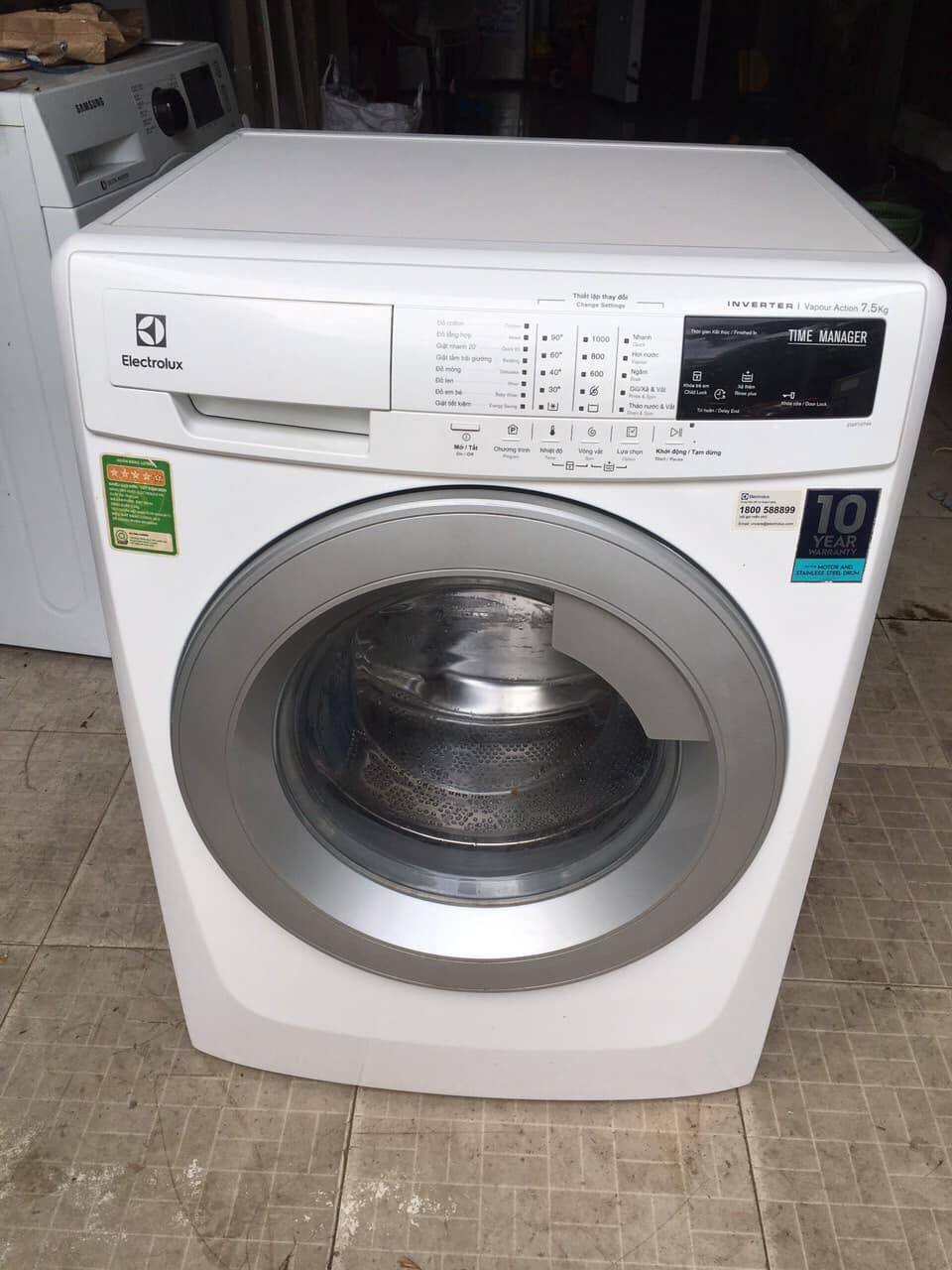 Máy giặt Electrolux (7.kg) inverter Model: EWF-10744