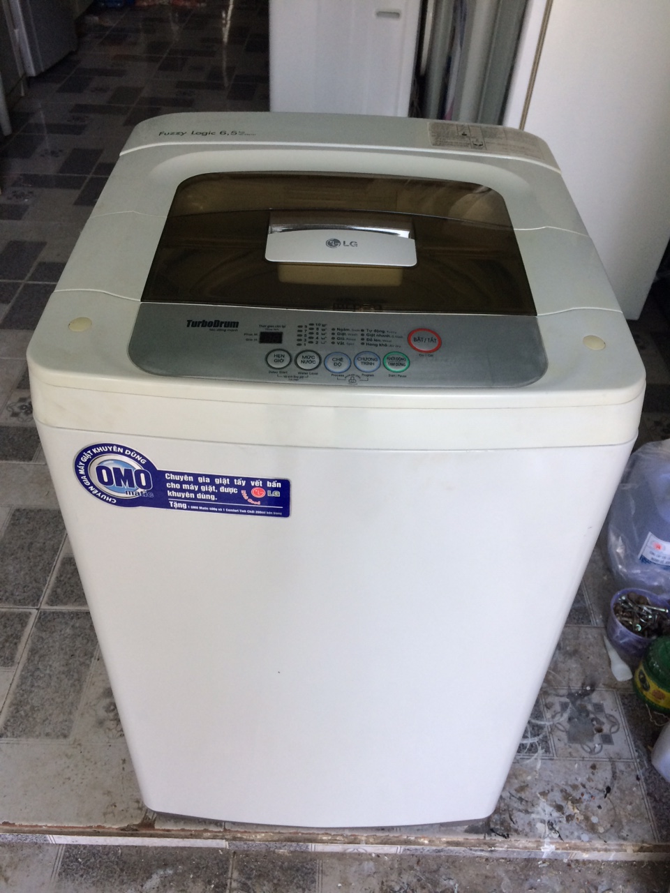Máy giặt LG 6,5 kg lòng inox không rỉ mới 90%