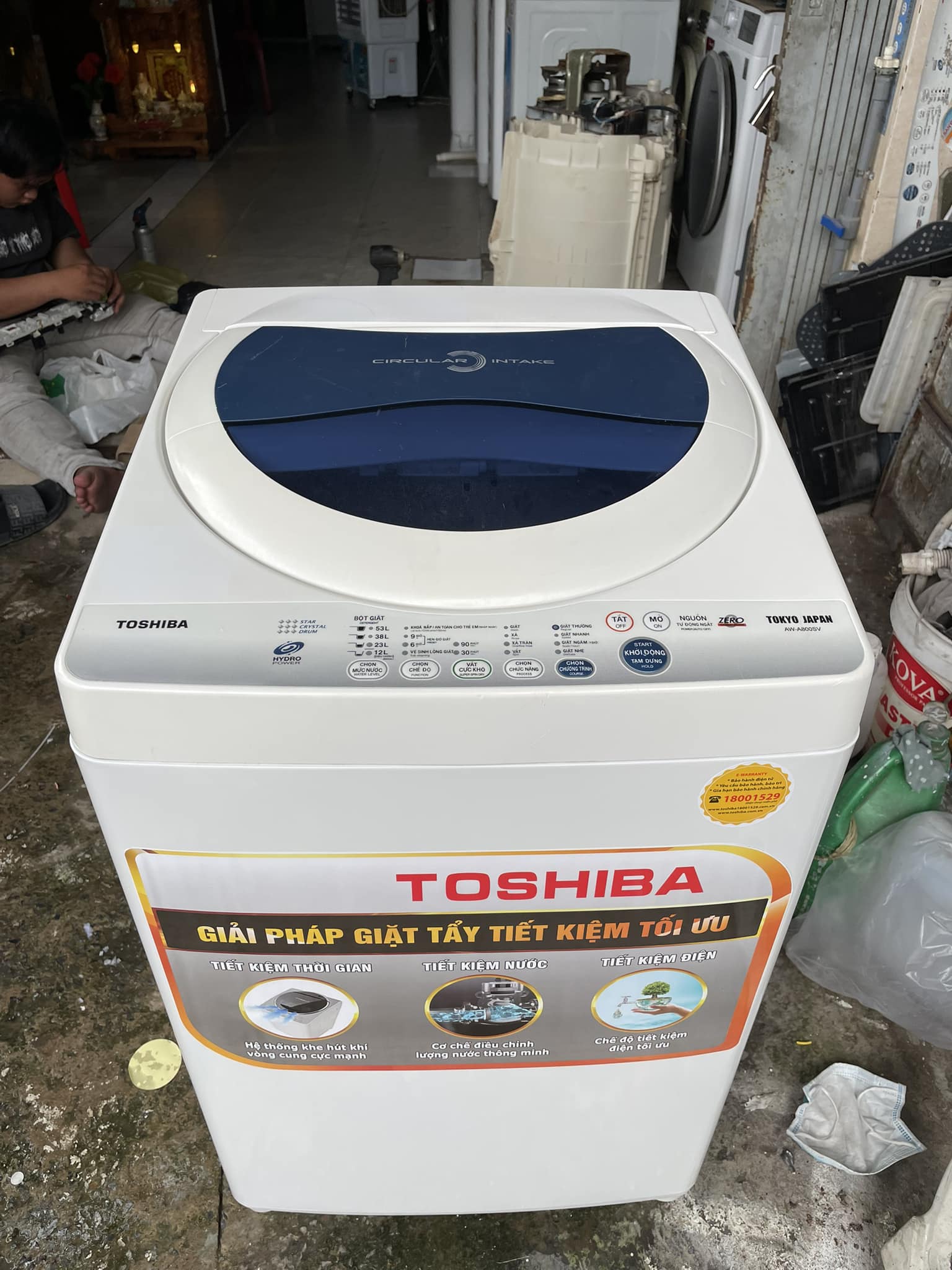 Máy giặt quốc dân Toshiba (7kg- 1.9tr)