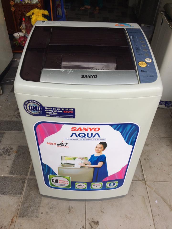 Máy giặt Sanyo 6,8 kg lòng inox không rỉ