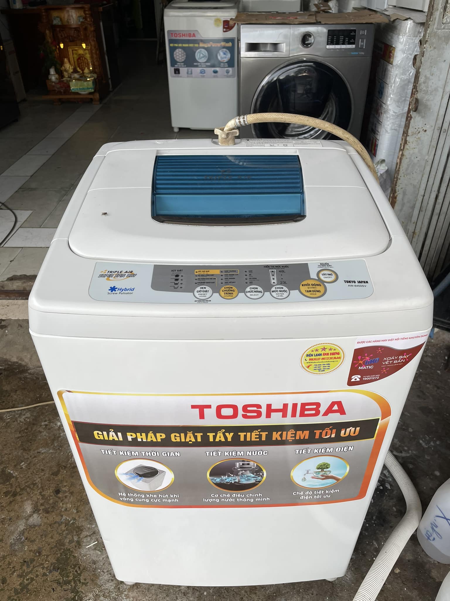 Máy giặt Toshiba (7kg- 1.8tr) ít hao điện