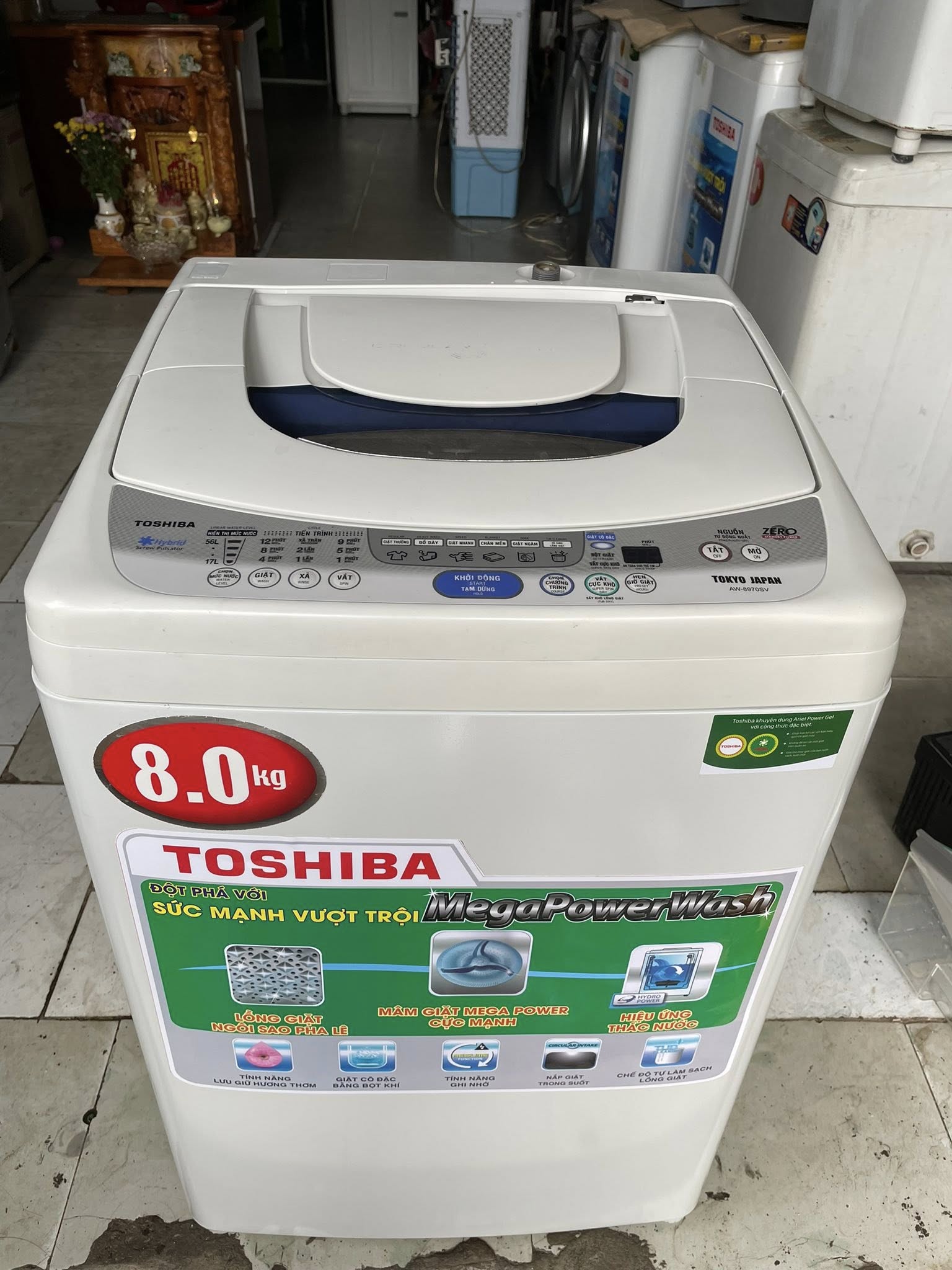 Máy giặt Toshiba (8kg) Aw-8970SV