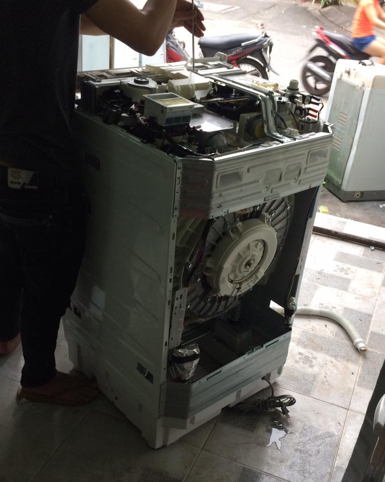 Sửa máy giặt nội địa nhật sử dụng điện 110V