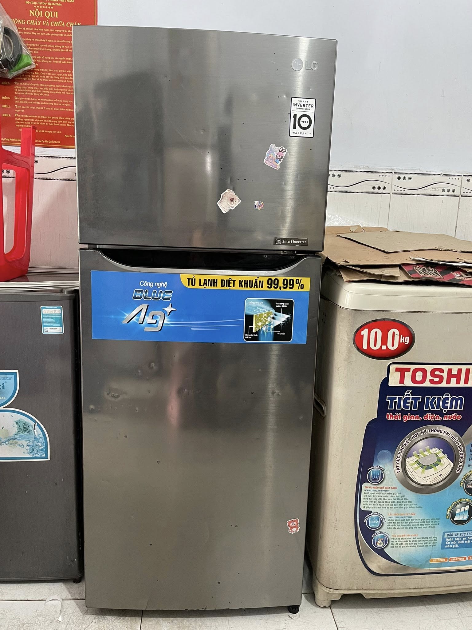 Tủ lạnh LG (205 lít) Inverter công nghệ tiết kiệm điện năng tiêu thụ