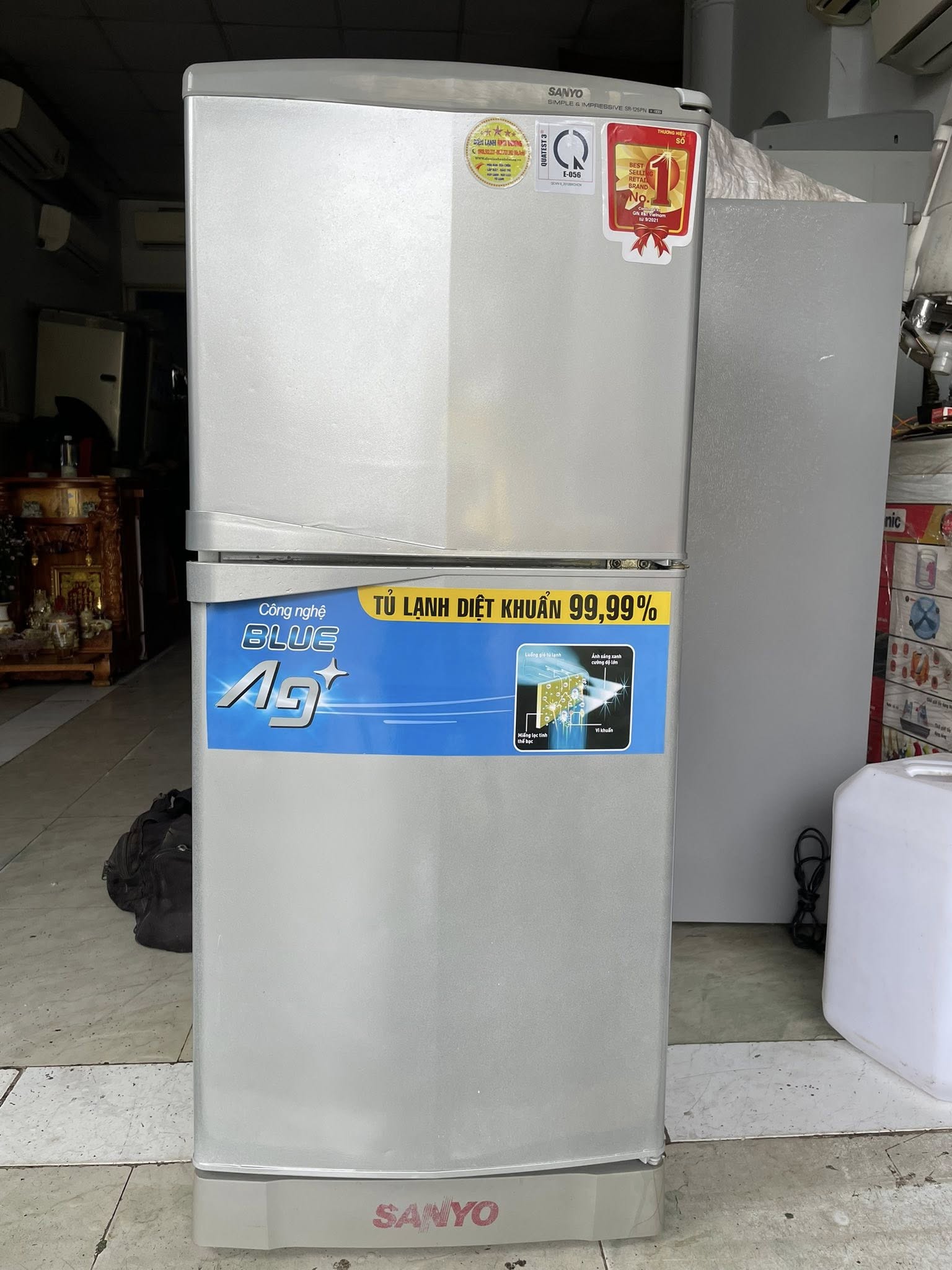 Tủ lạnh Sanyo (110 lít) xài bền, nhỏ gọn, nhẹ điện