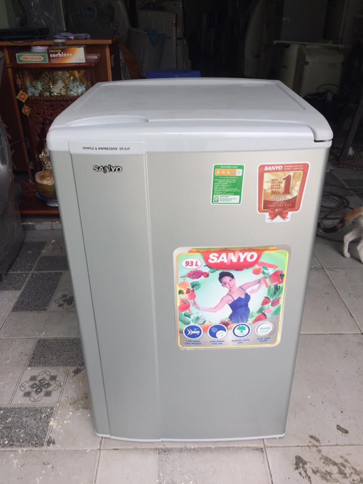 Tủ lạnh Sanyo SR-9JR(SH) 93 lít mới 96%